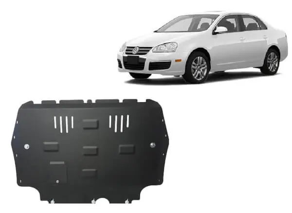 Pohjapanssari Volkswagen Jetta (2005-2011), moottori, vaihdelaatikko, jäähdytin, terästä 🙂 Paras Hinta