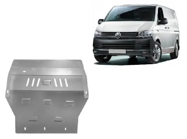 Suoraan Valmistajalta Pohjapanssari Volkswagen Transporter (2015-2018), moottori, vaihdelaatikko, jäähdytin, etupuskuri, terästä 🙂