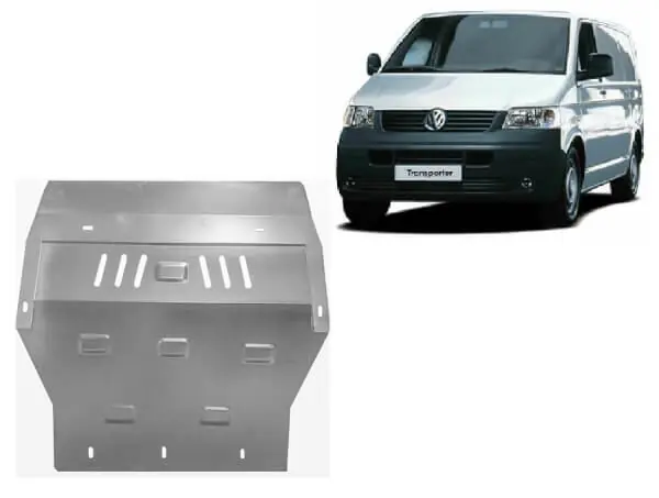 Pohjapanssari Volkswagen Transporter (2003-2015), moottori, vaihdelaatikko, jäähdytin, etupuskuri, terästä 🙂 Aito