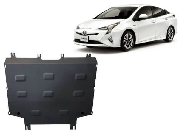 Sertifioitu Pohjapanssari Toyota Prius (2016➟), moottori, vaihdelaatikko, terästä 🙂