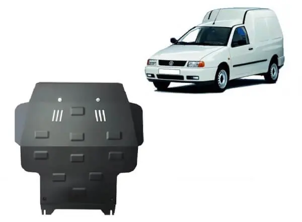 Pohjapanssari Volkswagen Caddy (1991-2003), moottori, vaihdelaatikko, jäähdytin, etupuskuri, terästä 🙂 Viimeinen Mahdollisuus