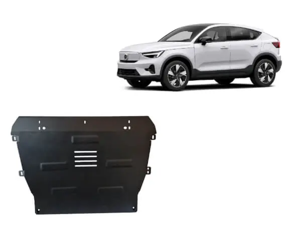 Pohjapanssari Volvo C40 (2022➟), moottori, vaihdelaatikko, jäähdytin, terästä 🙂 Alennettu Hinta
