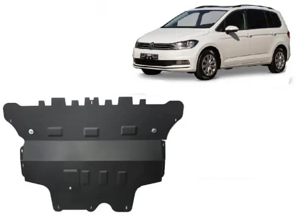 Osta Verkossa Pohjapanssari Volkswagen Touran automaatti (2015➟), moottori, vaihdelaatikko, jäähdytin, etupuskuri, terästä 🙂
