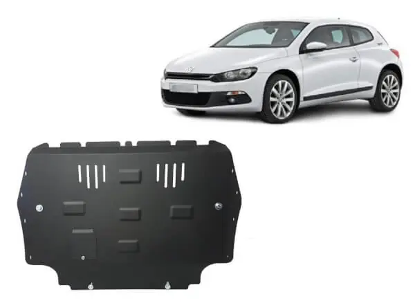 Heti Saatavilla Pohjapanssari Volkswagen Scirocco (2008-2017), moottori, vaihdelaatikko, jäähdytin, terästä 🙂