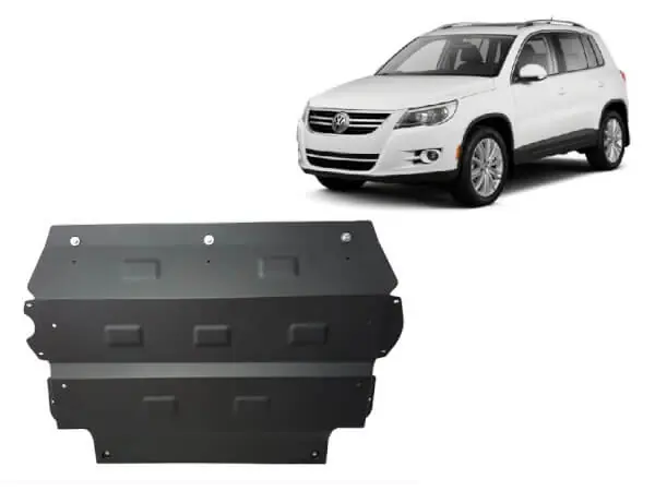 Pohjapanssari Volkswagen Tiguan (2008-2015), moottori, vaihdelaatikko, jäähdytin, etupuskuri, terästä 🙂 Tarjoushinta