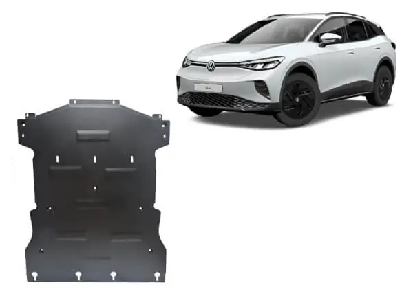 Pohjapanssari Volkswagen ID.4 (2021➟), moottori, vaihdelaatikko, jäähdytin, terästä 🙂 Alennettu