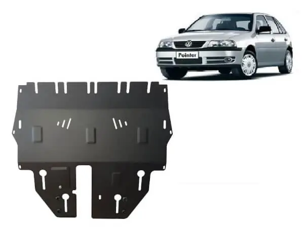 Pohjapanssari Volkswagen Pointer (2004➟), moottori, vaihdelaatikko, jäähdytin, etupuskuri, terästä 🙂 Tilaa Heti