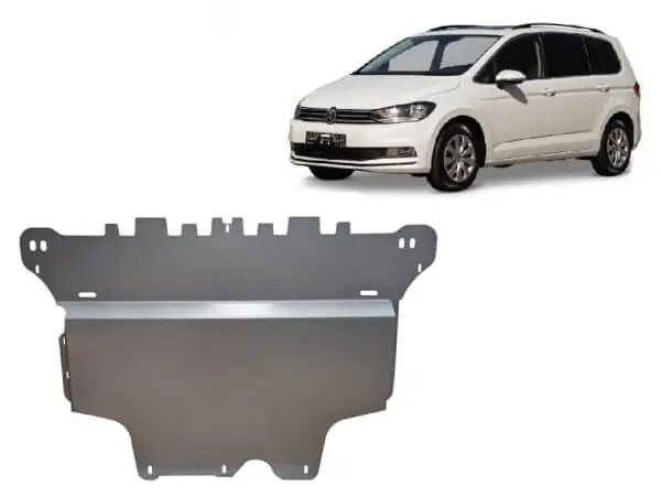 Turvallinen Maksu Pohjapanssari Volkswagen Touran (2015➟), moottori, vaihdelaatikko, jäähdytin, etupuskuri, alumiinia 🙂