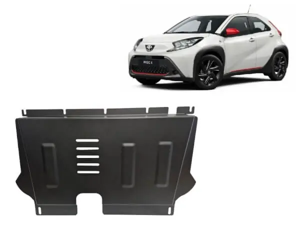 Löytö Pohjapanssari Toyota Aygo (2022➟), moottori, vaihdelaatikko, terästä 🙂