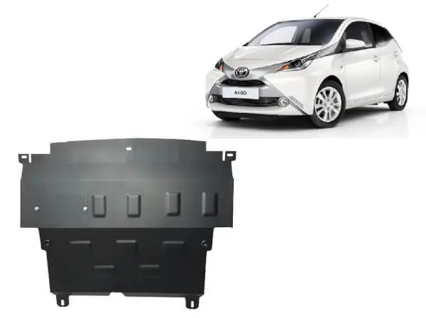 Pohjapanssari Toyota Aygo (2014-2022), moottori, vaihdelaatikko, jäähdytin, terästä 🙂 Merkkituote