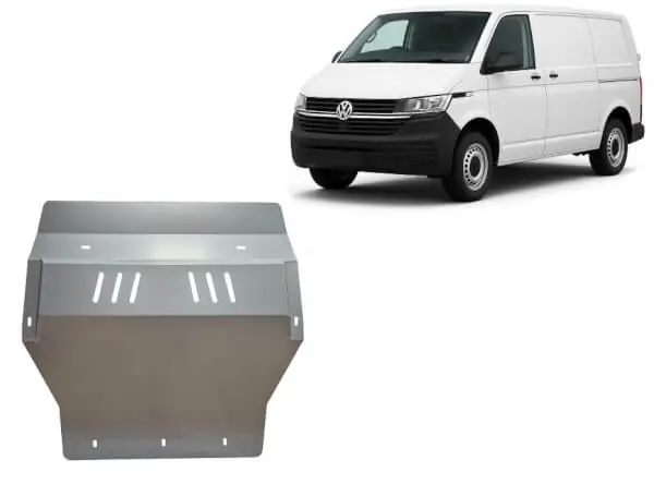 Pohjapanssari Volkswagen Transporter (2019-2022), moottori, vaihdelaatikko, jäähdytin, etupuskuri, alumiinia 🙂 Flash-Tarjous