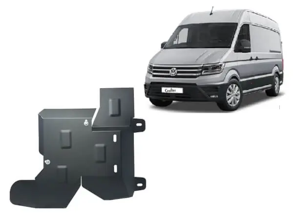 Pohjapanssari Volkswagen Crafter (2017➟), AdBlue tankki, terästä 🙂 Osta Tänään