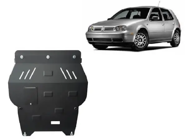 Poisto Pohjapanssari Volkswagen Golf (1998-2006), moottori, vaihdelaatikko, jäähdytin, etupuskuri, terästä 🙂