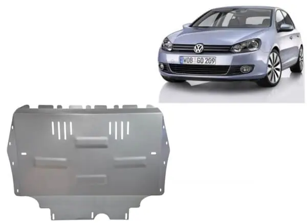 Pohjapanssari Volkswagen Golf (2008-2012), moottori, vaihdelaatikko, jäähdytin, alumiinia 🙂 Edullinen Hinta