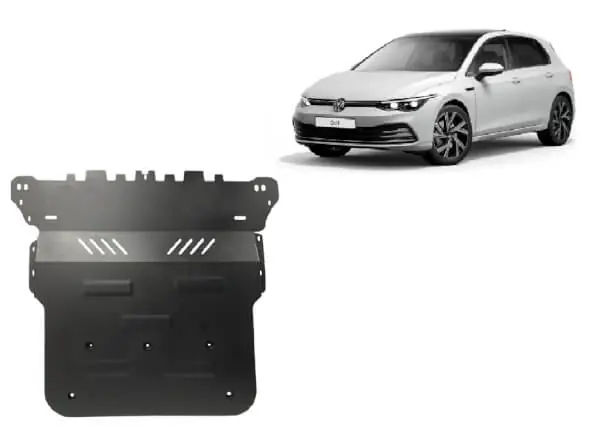 Rajoitettu Tarjous Pohjapanssari Volkswagen Golf (2019➟), moottori, vaihdelaatikko, jäähdytin, terästä 🙂