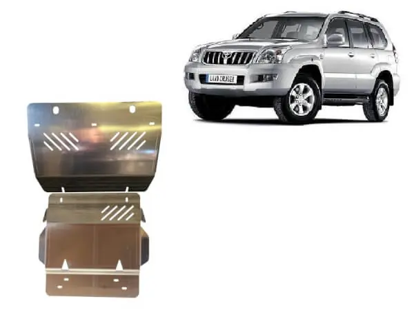 Pohjapanssari Toyota Land Cruiser (2002-2009), moottori, jäähdytin, etupuskuri, alumiinia 🙂 Edullinen Hinta
