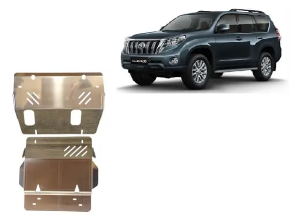 Korkea Laatu Pohjapanssari Toyota Land Cruiser (2009➟), moottori, jäähdytin, etupuskuri, alumiinia 🙂