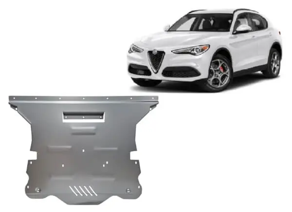Tukkuhinta Pohjapanssari Alfa Romeo Stelvio (2016➟), moottori, vaihdelaatikko, alumiinia 🙂