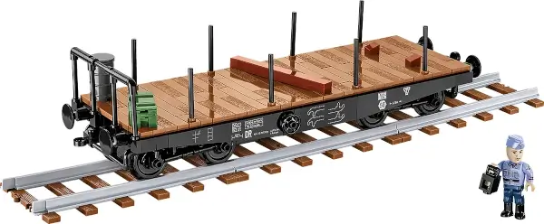 Koottava rautatievaunu Schwerer Plattformwagen Type SSYS, 424 osaa, Cobi đ Erikoistarjous