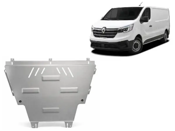 Pohjapanssari Renault Trafic (2022➟), moottori, vaihdelaatikko, jäähdytin, alumiinia 🙂 Osta Verkossa