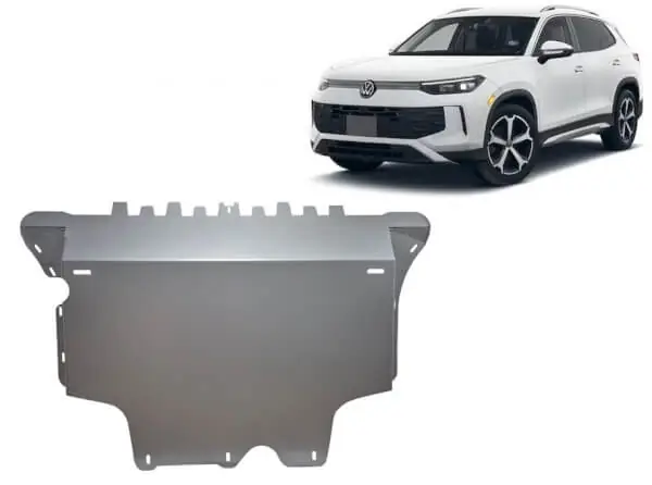 Pohjapanssari Volkswagen Tiguan (2024➟), moottori, vaihdelaatikko, jäähdytin, etupuskuri, alumiinia 🙂 Paras Hinta