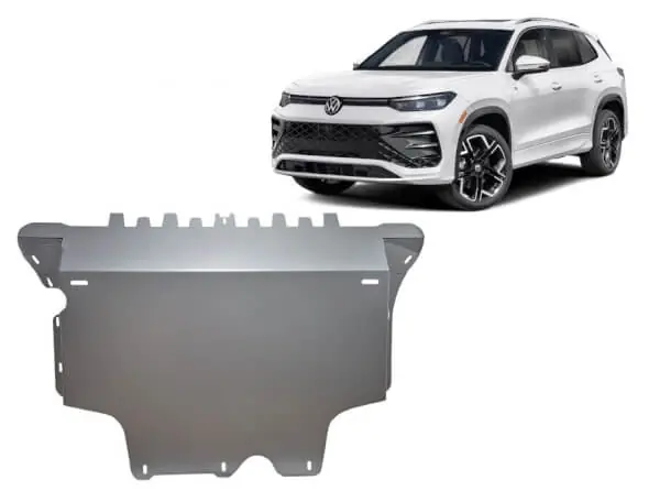Edullinen Pohjapanssari Volkswagen Tiguan (2024➟), moottori, vaihdelaatikko, jäähdytin, alumiinia 🙂