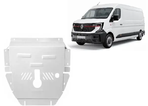 Pohjapanssari Renault Master (2024➟), moottori, vaihdelaatikko, jäähdytin, alumiinia 🙂 Löytö