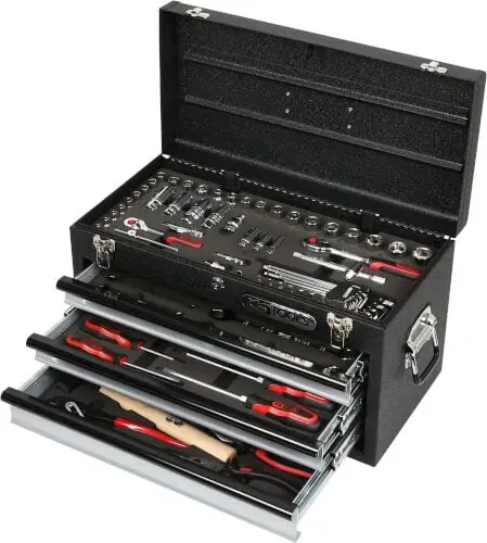 Merkkituote Työkalusarja 1/4" + 3/8" 99-os teräslaatikossa, KS Tools 🙂