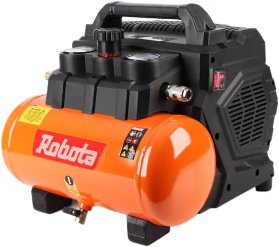 Tehdashinta Akkukompressori 18 V, 6 l, Robota 🙂