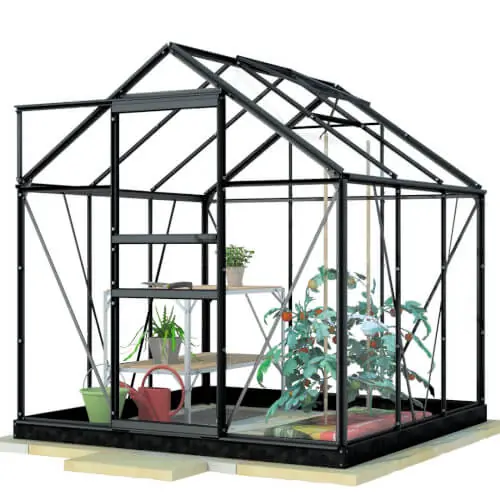 Kasvihuone Glass 3,8m2, Lykke đ Alennettu Hinta