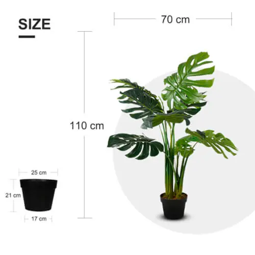 Tekokasvi Monstera Plant 115cm, Lykke đ Nopea Toimitus