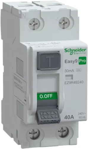Vikavirtasuojakytkin Easy9 RCCB 2P 40 A 30 mA, Schneider Electric 🙂 Uusi Kokoelma