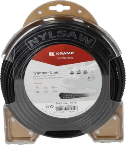 Ajankohtainen Trimmerisiima Nylsaw hammastettu 4,5 mm, Kramp đ