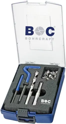 Ajankohtainen Kierteenkorjaussarja M12 x 1,25 hienokierteelle, Bohrcraft đ