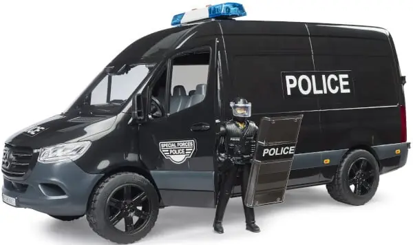 Lelu Poliisiauto Mercedes-Benz Sprinter erikoisjoukoilla, Bruder đ Rajoitettu Tarjous