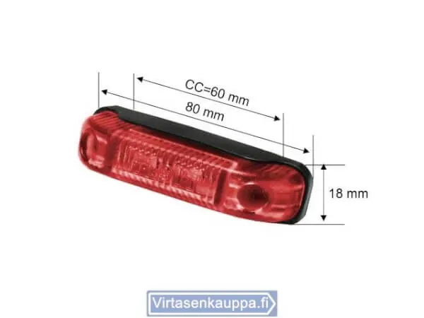 Ilmainen Palautus Led-takaäärivalo 12-30 V, Valeryd 🙂