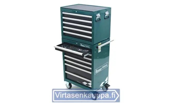 Pikatoimitus Korjaamovaunu 12 laatikkoa ja työkaluja 1/2" & 1/4", Kamasa-Tools 🙂