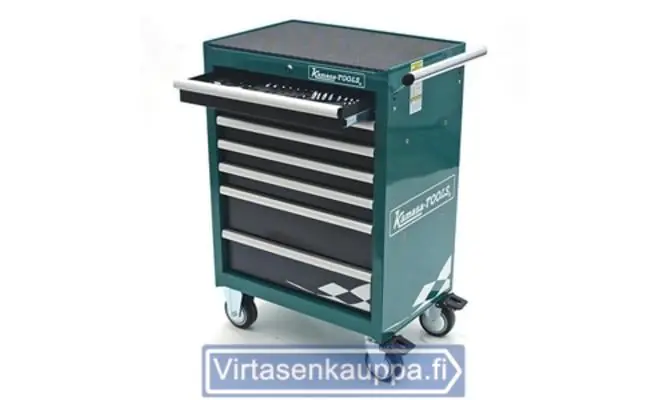 Halpa Korjaamovaunu, 7 laatikkoa ja työkaluja 1/2", Kamasa-Tools 🙂