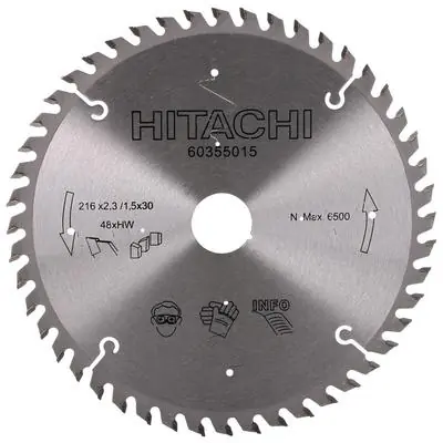 Kausialennus Pyörösahanterä TCT 216 x 2,3 x 30 mm Z48, Hitachi 🙂