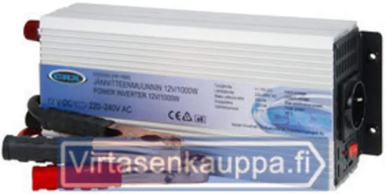 Jännitteenmuunnin 12 V / 1000 W (invertteri) - siniaalto, CRX 🙂 Kampanjahinta