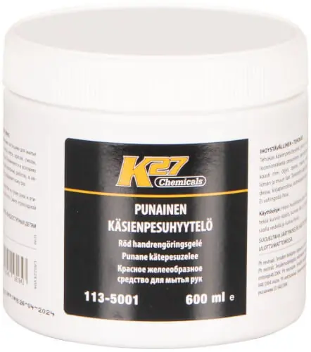 Käsienpesuhyytelö punainen 0,6 l, K27 🙂 Nopea Toimitus