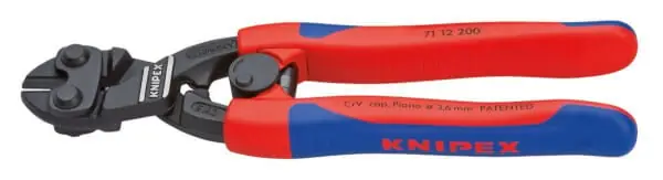 Suosittu Pulttisakset 200 mm, palautusjousella ja kahvojen lukituksella, Knipex đ