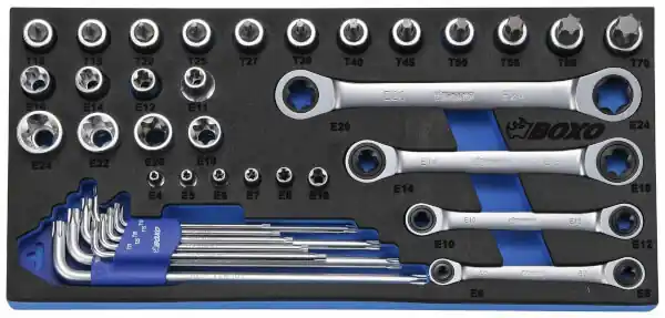 Löytö Torx-työkalusarja 1/2" ja 1/4", Boxo 🙂