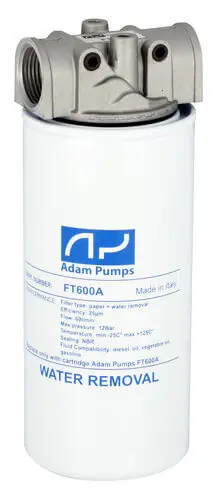 Vedenerotussuodatin + jalka, 60 l/min, Adam Pumps đ Pikatoimitus