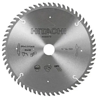 Uusi Kokoelma Pyörösahanterä TCT 255 x 2,3 x 30 mm Z60, Hitachi 🙂