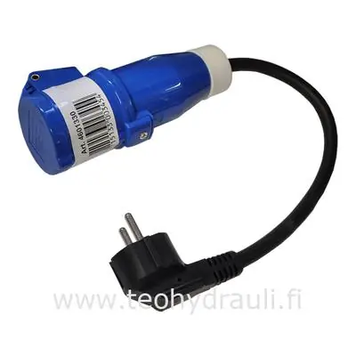 Adapteri Schuko/CEE 0,3 m (johto 0,4 m 1,5 mm) 🙂 Uutuus