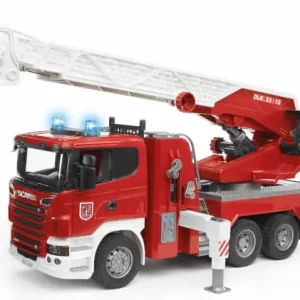 Ilmainen Palautus Lelu Paloauto Scania vilkuilla ja äänellä (1 16), Bruder 🙂
