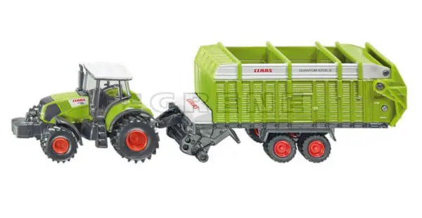 Osta Tänään Pienoismalli Claas Axion 850 ja noukinvaunu, Siku 🙂