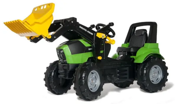 Korkea Laatu Deutz Agrotron 7250 TTV-polkutraktori etukuormaajalla, Rolly Toys đ