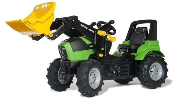 Nopea Toimitus Deutz-Fahr Agrotron 7250 TTV -polkutraktori ilmakumipyörillä ja etukuormaajalla, Rolly Toys 🙂